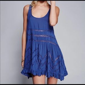 Free People Viole and Lace Trapeze Slip